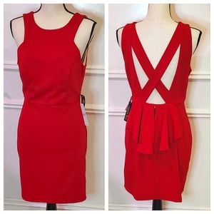 TeezeMe Red Sleeveless Dress w/ Back Cutout,Size 9/10, NWT